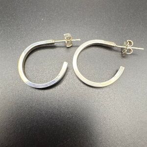 Sophisticated Sterling Silver Hoop Earrings, NEW, Handmade